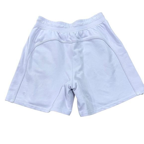 Lululemon All Yours High Rise Short 7” Cotton Terry Lavender Dew Size 10 NEW - Picture 2 of 7